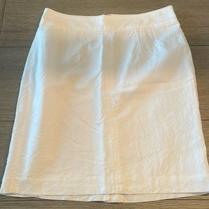 Vintage Banana Republic white linen blend pencil skirt